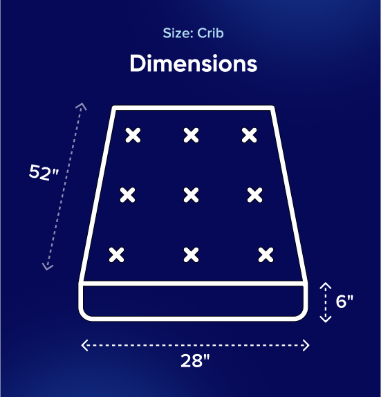 Size chart: crib