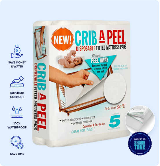 Crib A Peel Disposable Waterproof Crib Mattress Pads PeelAways